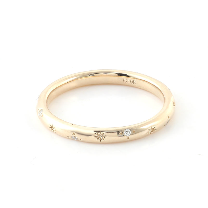 Moissanite Ring - Provence 10K/14K/18K Moissanite Promise Rings for