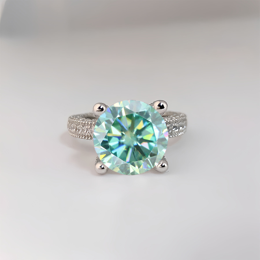 5 Carat Real Moissanite Diamon - Moissanite Ring recension och pris