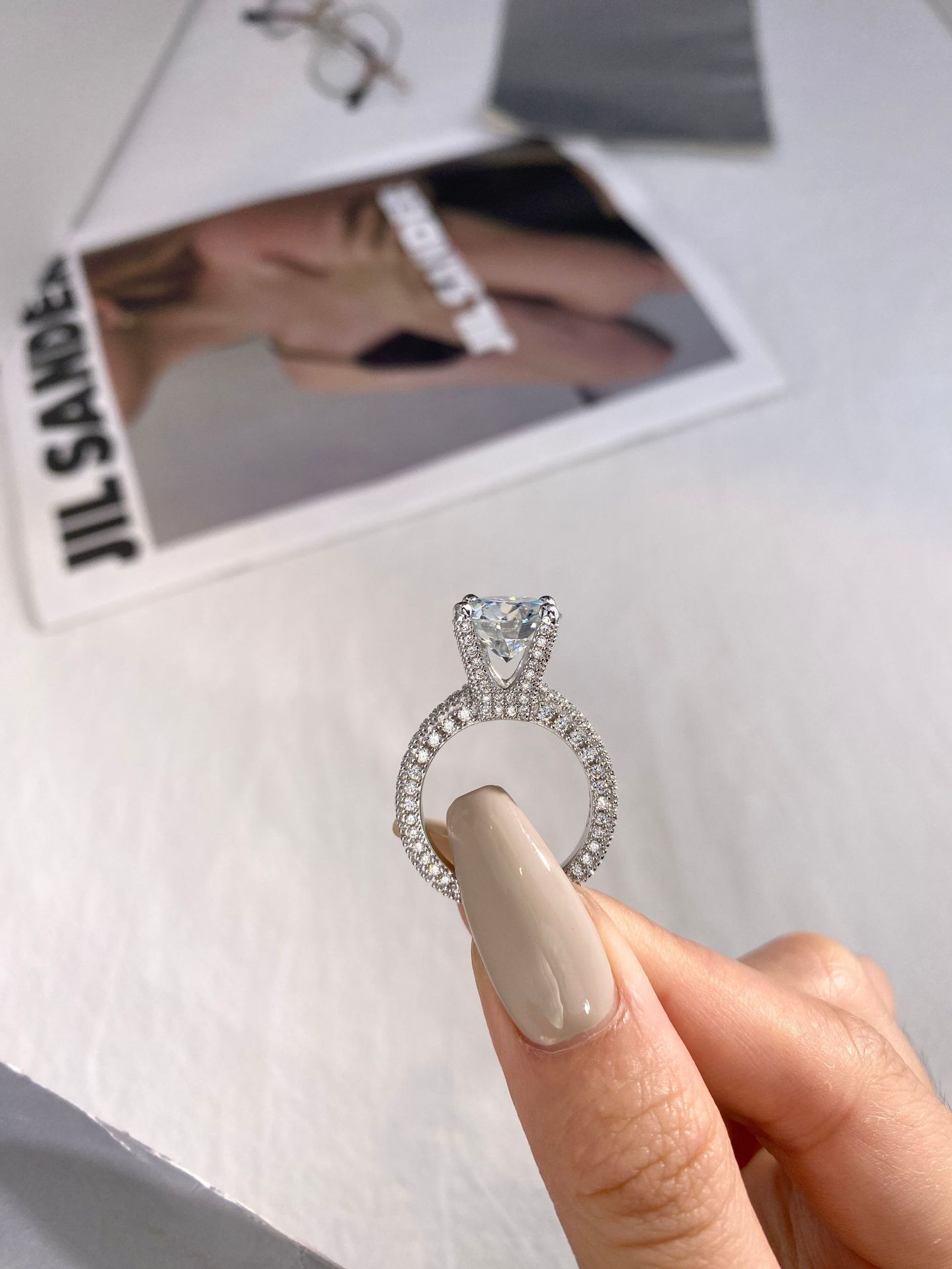 5 Carat Real Moissanite Diamon - Moissanite Ring recension och pris