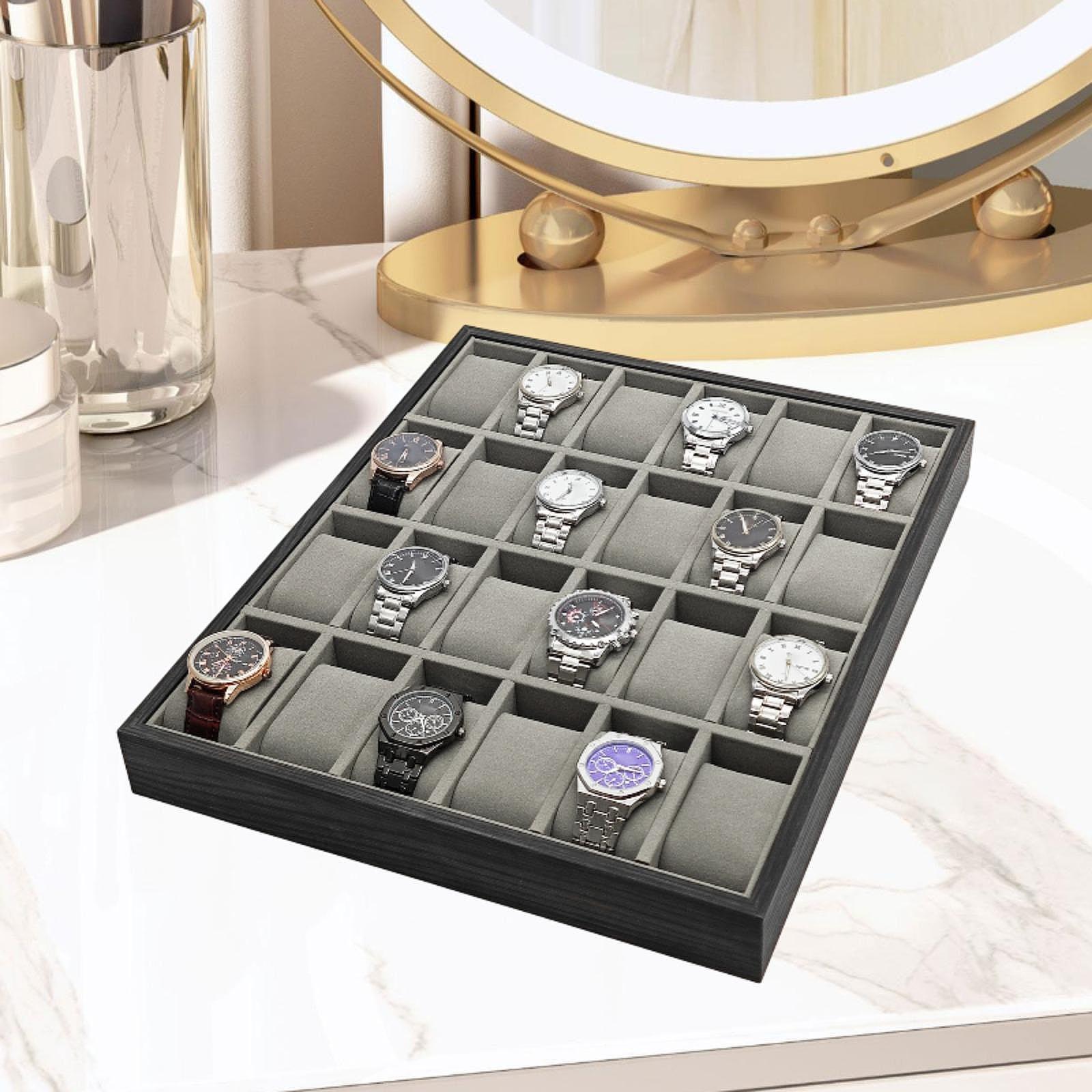 24 Slot Wooden Watch Storage T - Jewelry And Watches Exhibition recension och pris