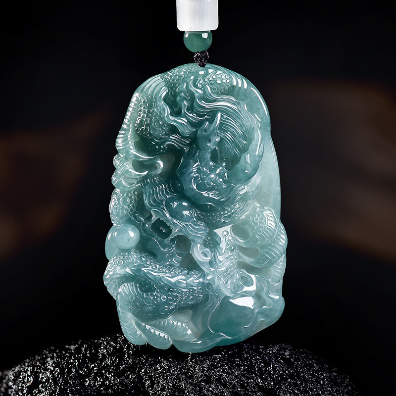 Natural Burmese Jadeite Dragon - Jewelry & Watches Store recension och pris