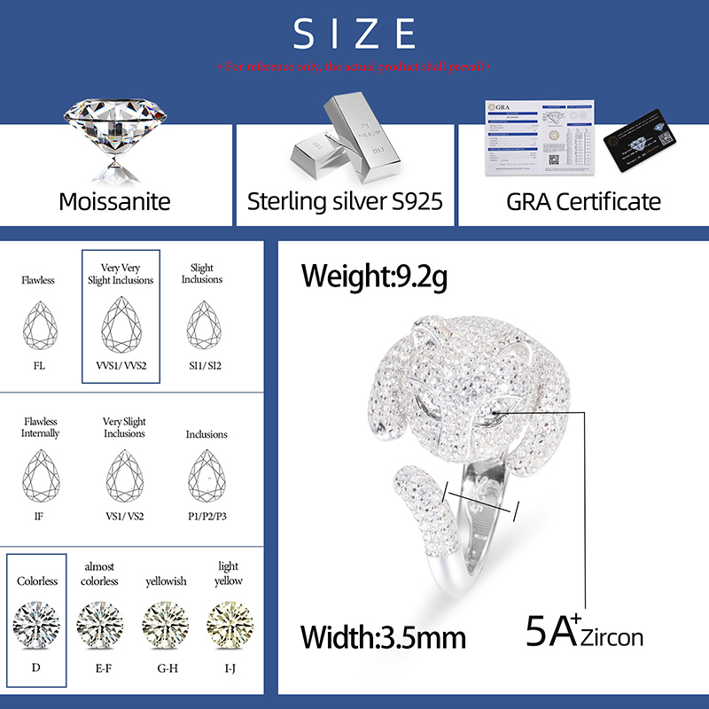 Sparkling Moissanite Diamond C - Moissanite Ring recension och pris