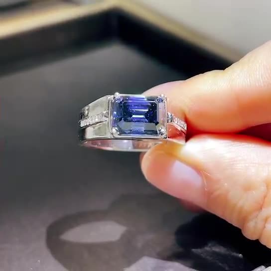 2/3 Carat Sapphire Moissanite  - Moissanite Ring recension och pris