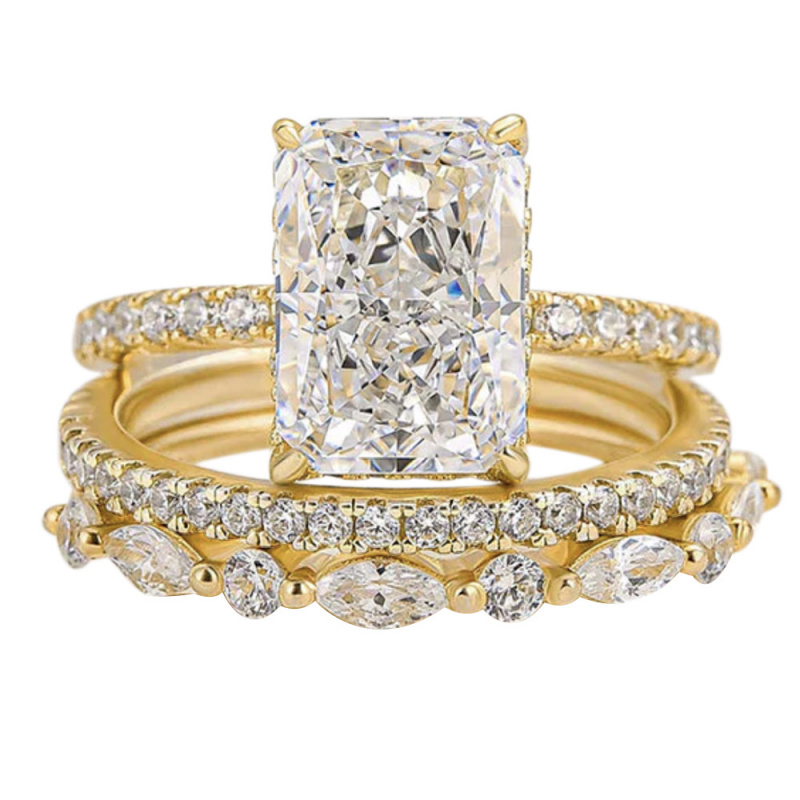 Gold Plated Coppers925Sterling - Moissanite Ring recension och pris