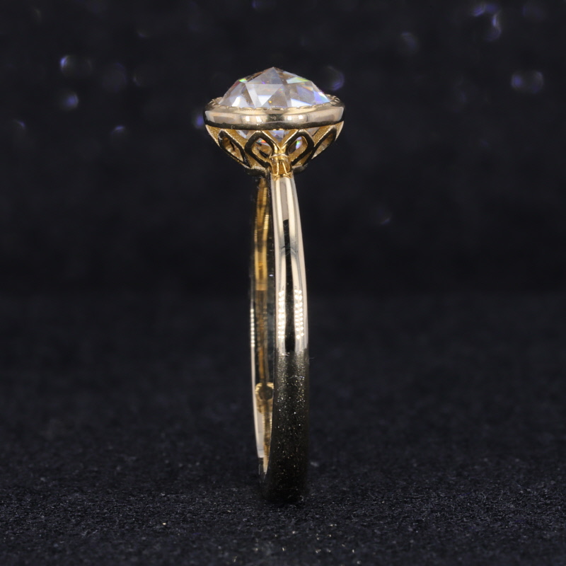 10k Yellow  Gold Engagement Ri - Moissanite Ring recension och pris