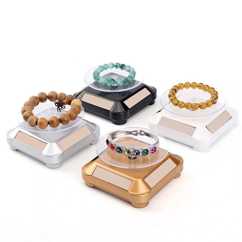 360 Degree Turntable Solar Rot - Jewelry And Watches Exhibition recension och pris