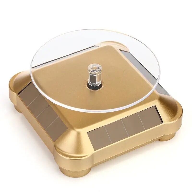 360 Degree Turntable Solar Rot - Jewelry And Watches Exhibition recension och pris