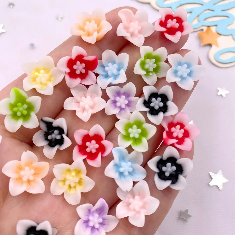 50pcs Resin 13mm Colorful 3D M - Paradise Jewelry & Watches Llc recension och pris