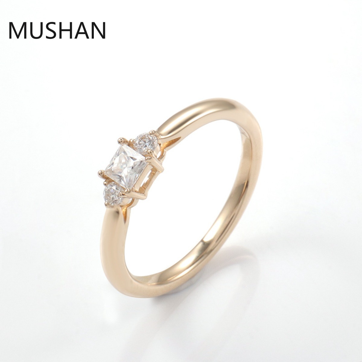 MUSHAN Luxury Custom 14K 18K G - Moissanite Ring recension och pris