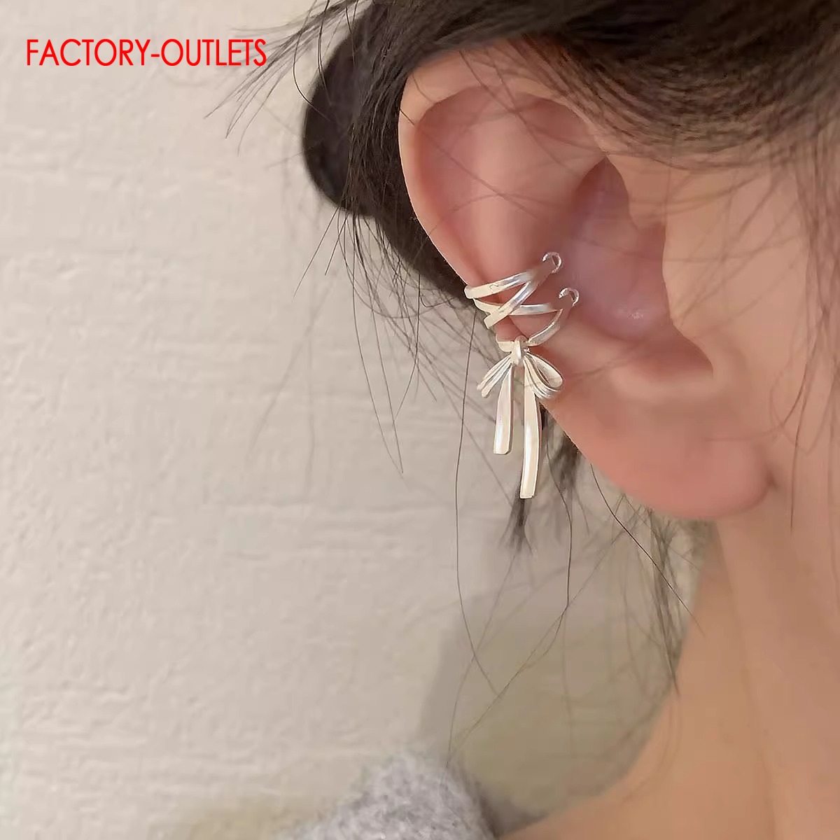 Genuine 925 Sterling Silver Ea - Ear Cuff No Piercing recension och pris