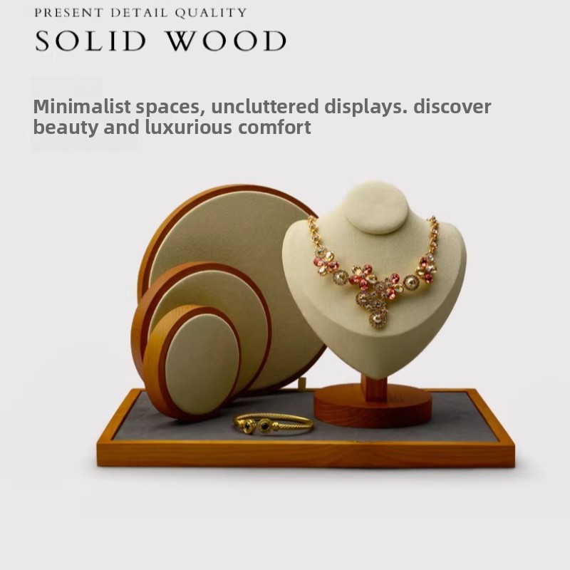 Solid Wood Jewelry Display Tra - Jewelry And Watches Stores recension och pris