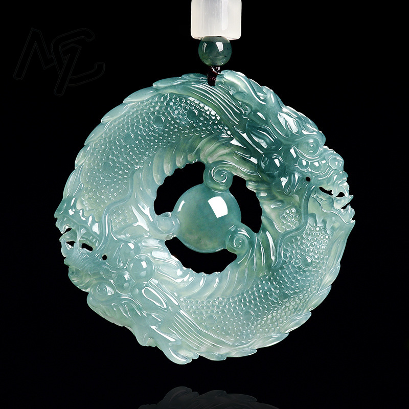 Natural Real Emerald Blue Wate - Jewelry & Watches Store recension och pris