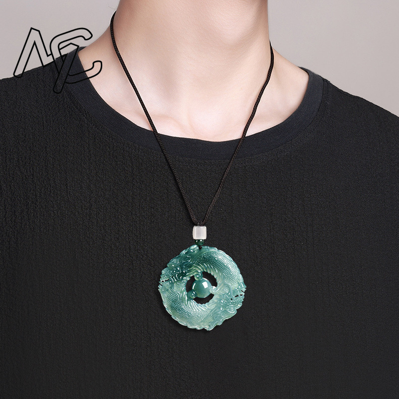 Natural Real Emerald Blue Wate - Jewelry & Watches Store recension och pris
