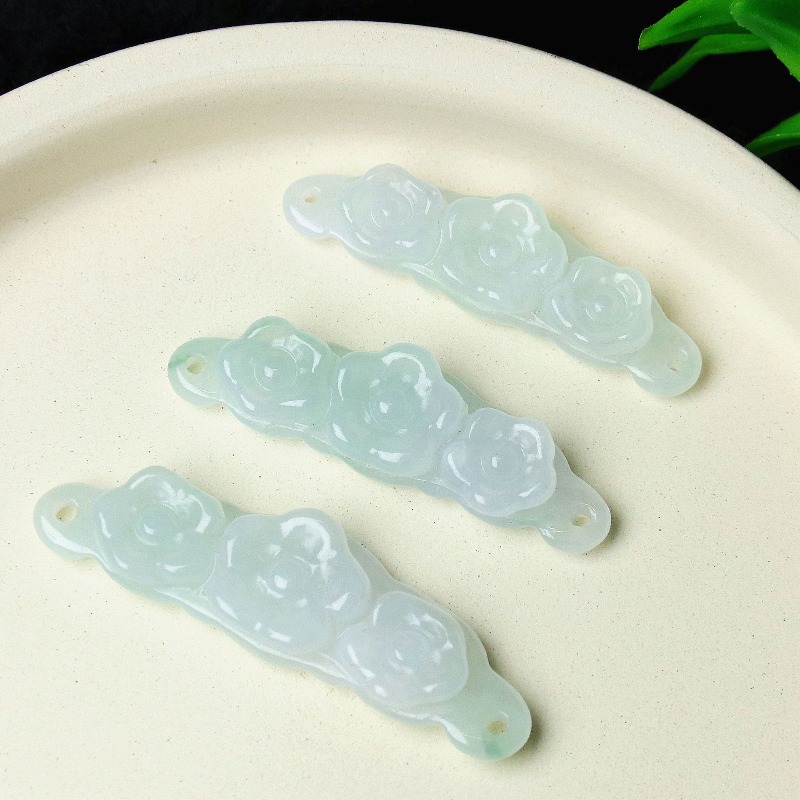 1pc Natural Jadeite Emerald Fl - Jewelry & Watches Store recension och pris
