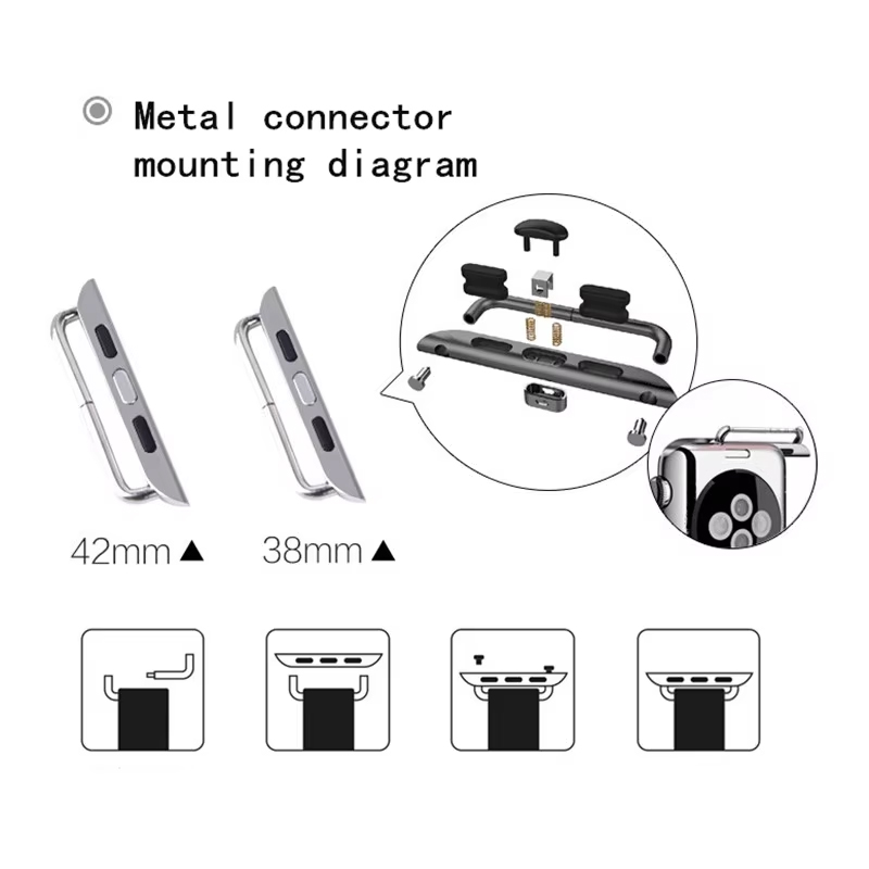 2pcs Stainless Steel Connector - Jewelry Stores Watches recension och pris