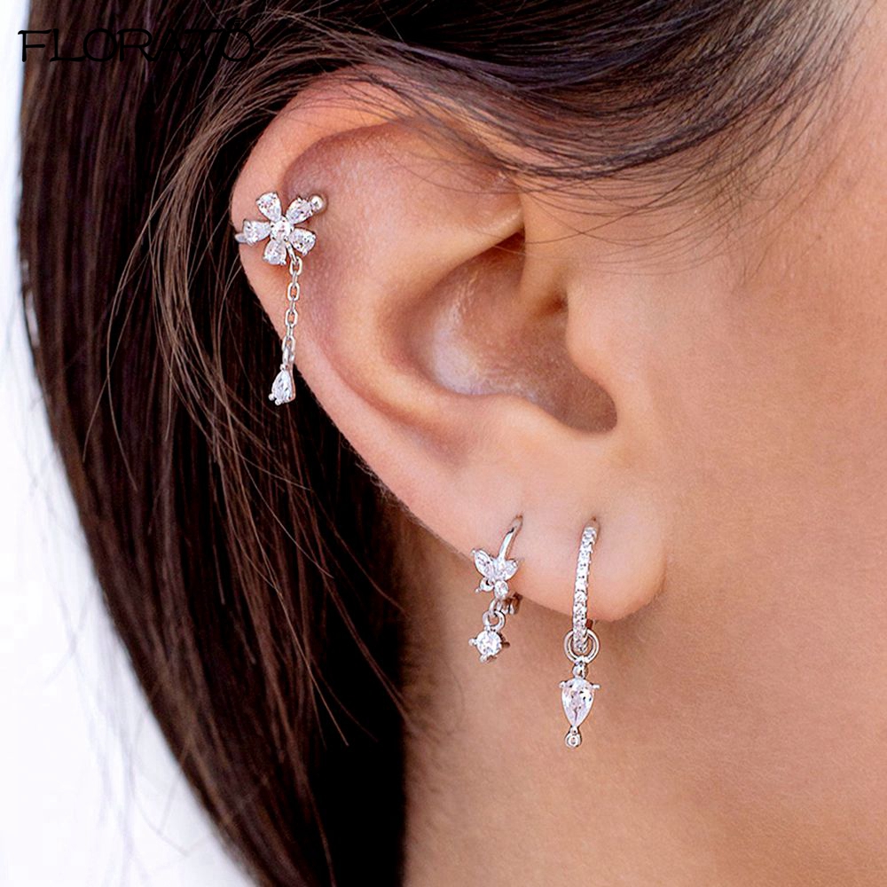 1PCS 18K Gold Earings Clip on  - Ear Cuff No Piercing recension och pris