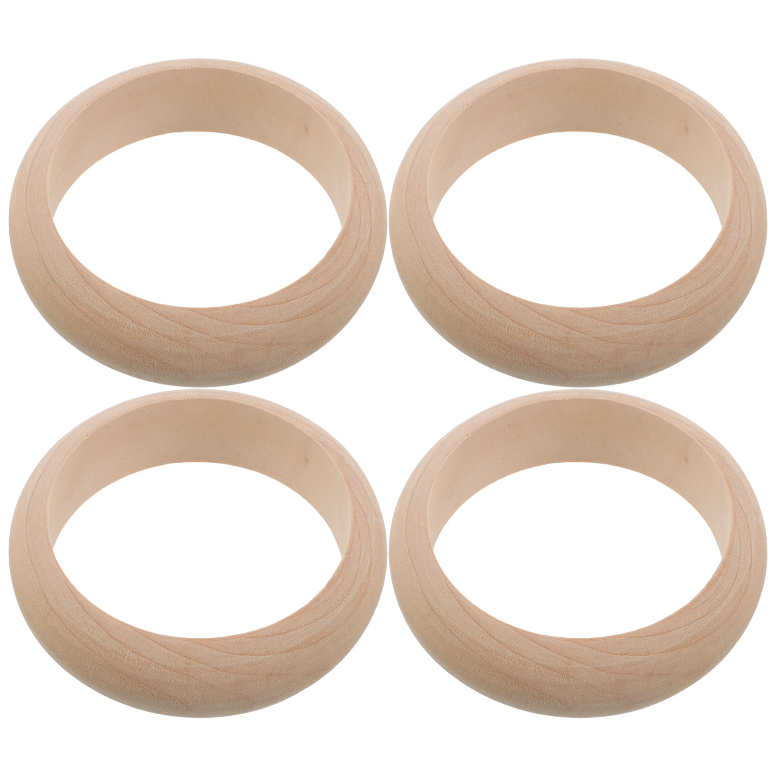 4Pcs Solid Wood Bangle Blanks  - Cuff Bangle Bracelet recension och pris