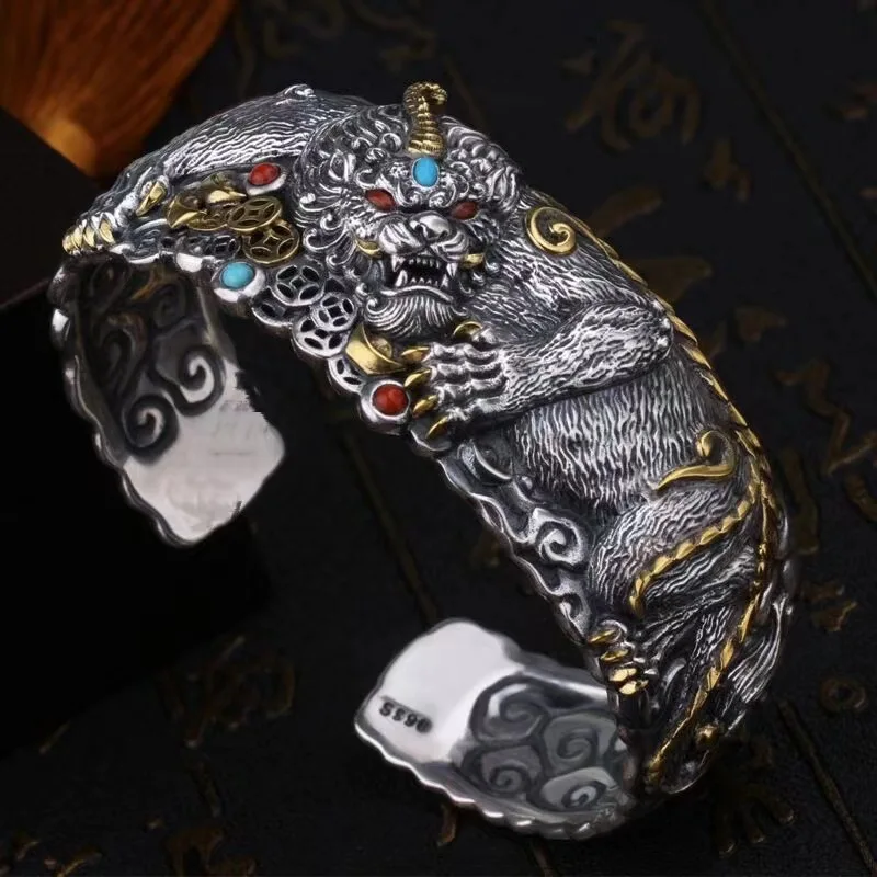 Lucky Pixiu Tiger Bracelet Nat - Cuff Bangle Bracelet recension och pris