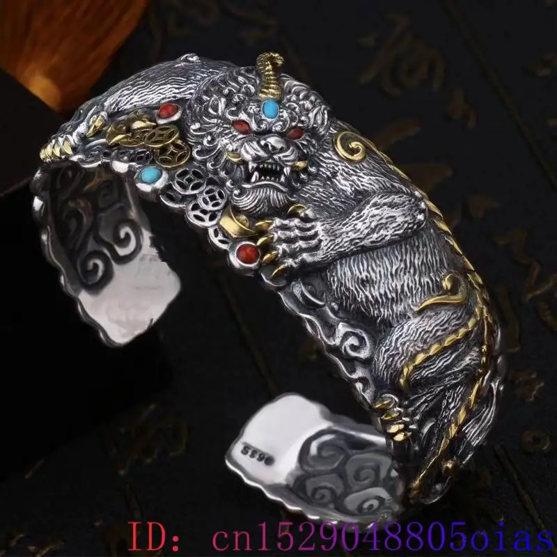 Lucky Pixiu Tiger Bracelet Nat - Cuff Bangle Bracelet recension och pris