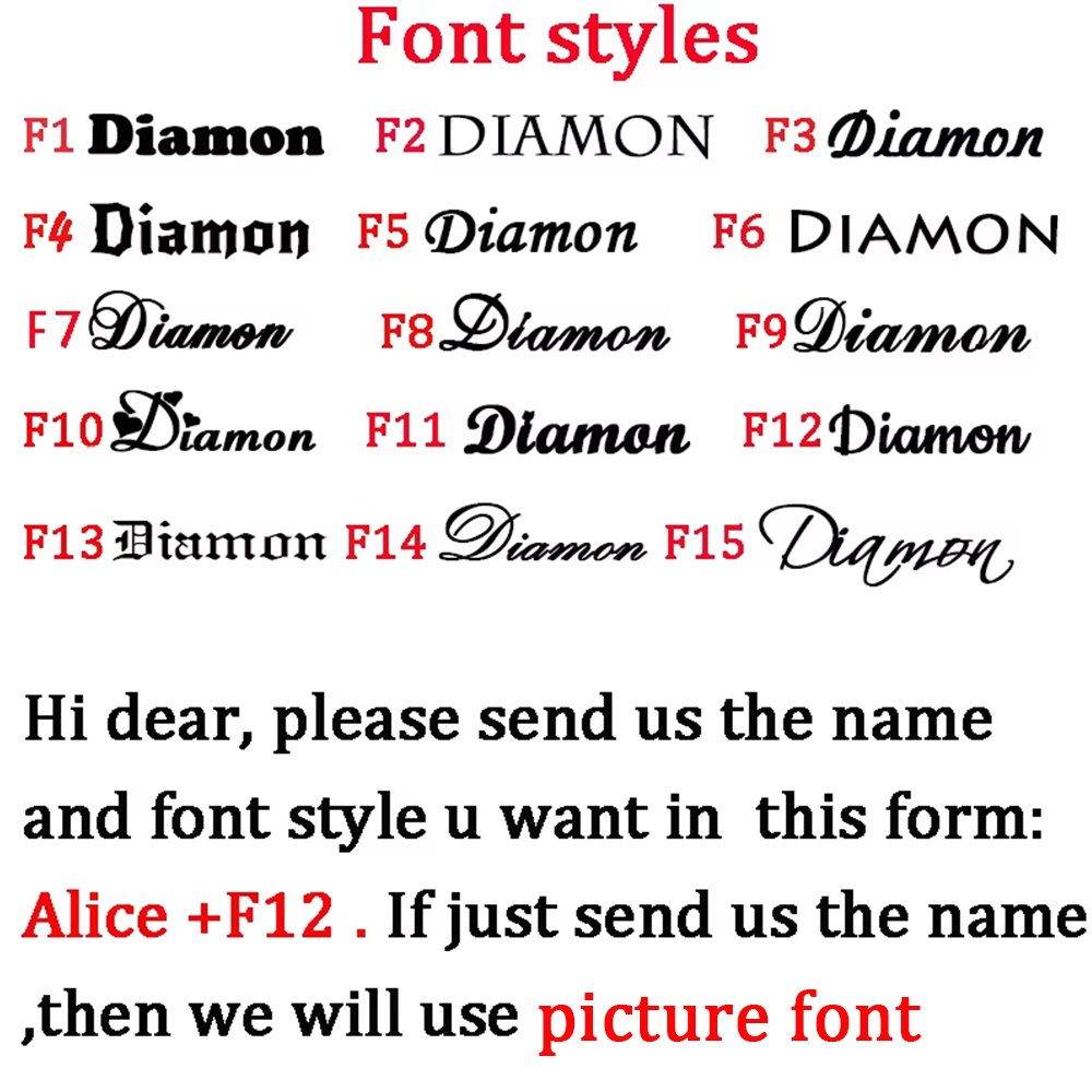 Diamon Customized Hollow Name  - Cuff Bangle Bracelet recension och pris