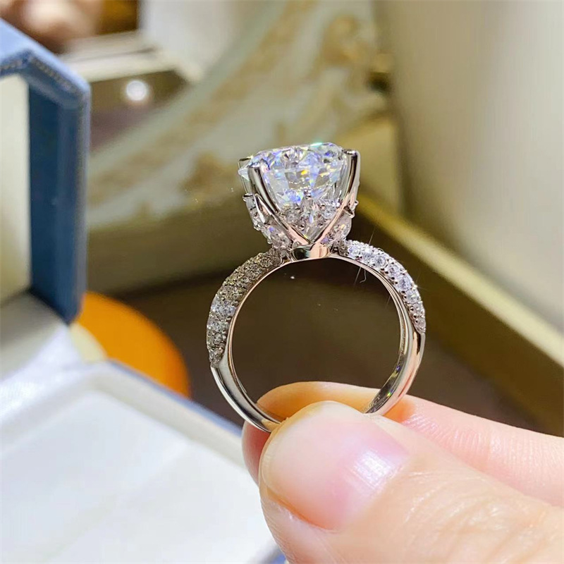 5 Carat D Color VVS1 Moissanit - Moissanite Ring recension och pris