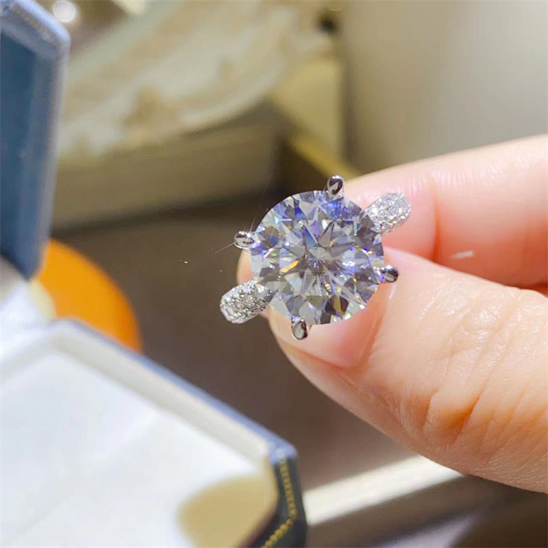 5 Carat D Color VVS1 Moissanit - Moissanite Ring recension och pris