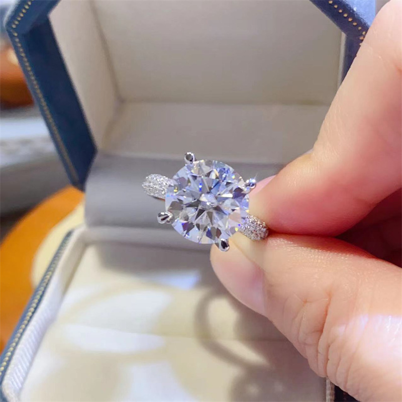 5 Carat D Color VVS1 Moissanit - Moissanite Ring recension och pris
