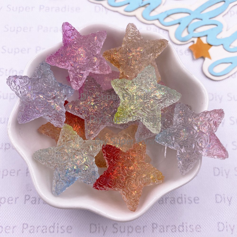 10PCS Resin Clear Candy Color  - Paradise Jewelry & Watches Llc recension och pris