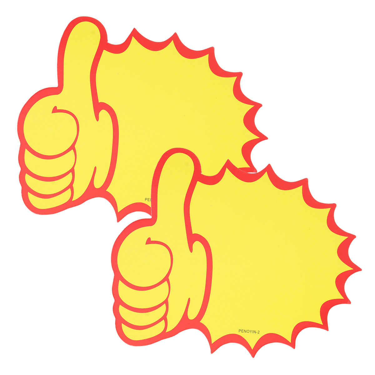 100Pcs Thumb Shaped Yellow Pap - Jewelry And Watches Stores recension och pris