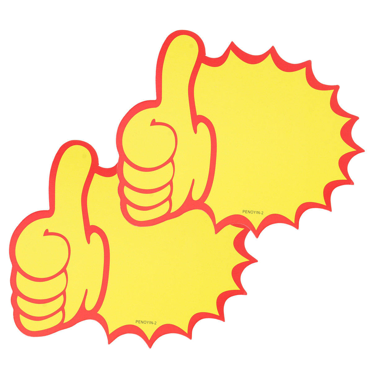 100Pcs Thumb Shaped Yellow Pap - Jewelry And Watches Stores recension och pris
