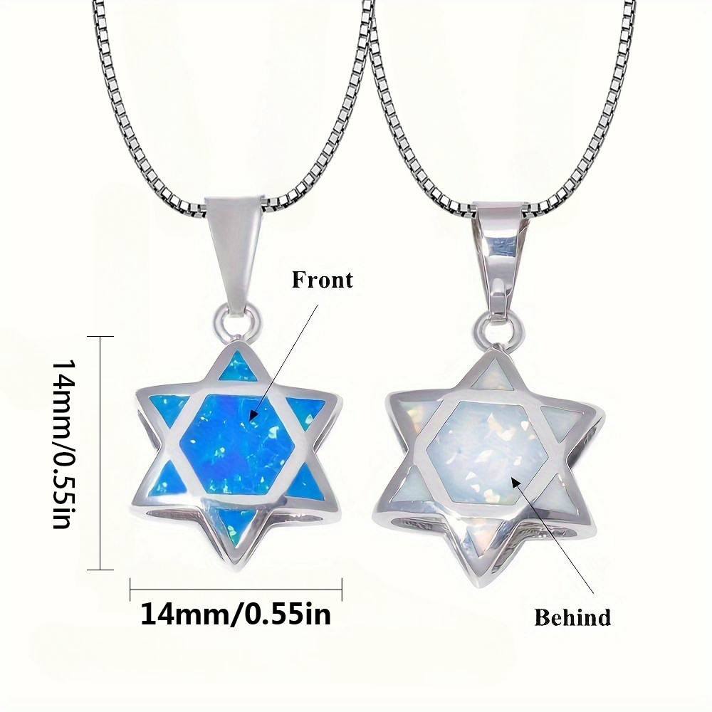 Star of David Opal Pendant Nec - Jewelry & Watches Store recension och pris