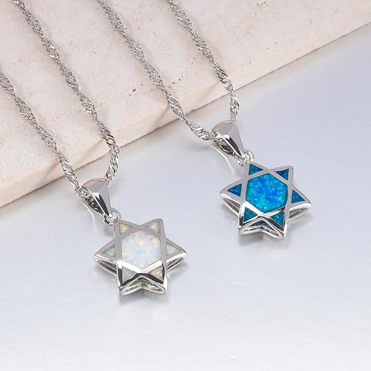 Star of David Opal Pendant Nec - Jewelry & Watches Store recension och pris