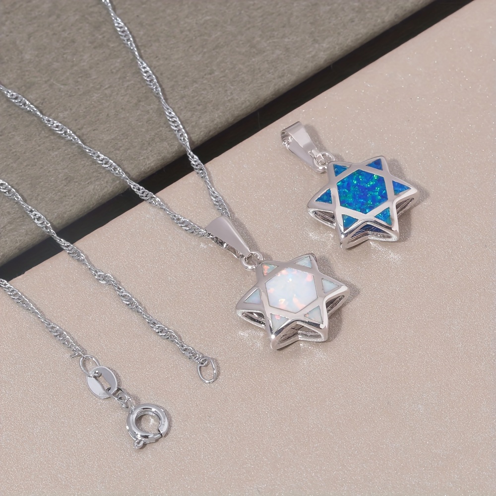 Star of David Opal Pendant Nec - Jewelry & Watches Store recension och pris
