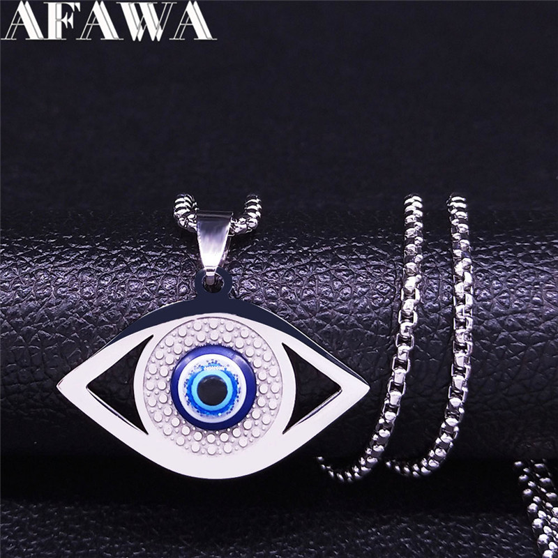 Islam Hamsa Evil Blue Eye Neck - Jewelry & Watches Store recension och pris