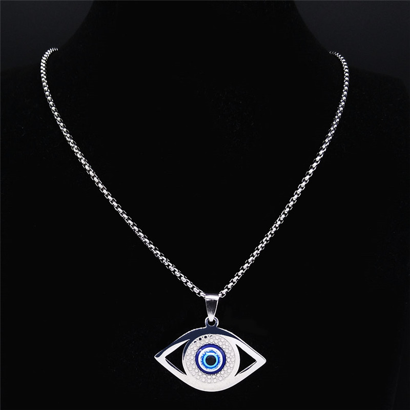 Islam Hamsa Evil Blue Eye Neck - Jewelry & Watches Store recension och pris