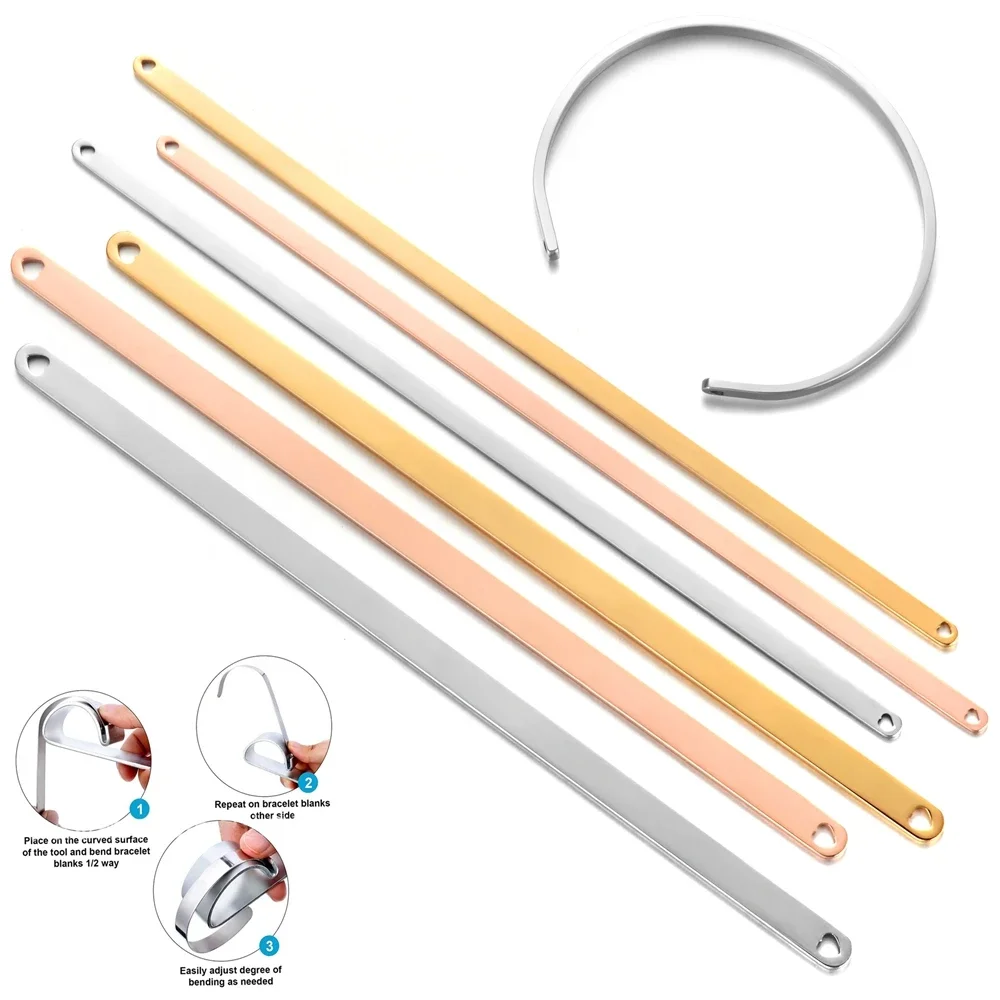 Stainless Steel Straight Cuff  - Cuff Bangle Bracelet recension och pris