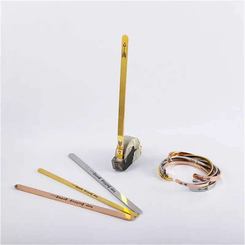 Stainless Steel Straight Cuff  - Cuff Bangle Bracelet recension och pris