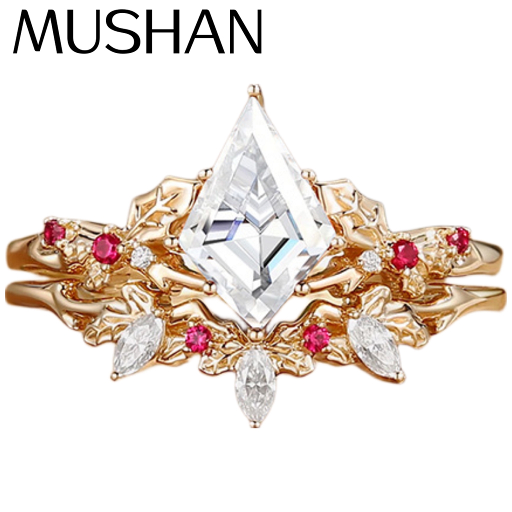 MUSHAN Custom Jewelry 925 Ster - Moissanite Ring recension och pris